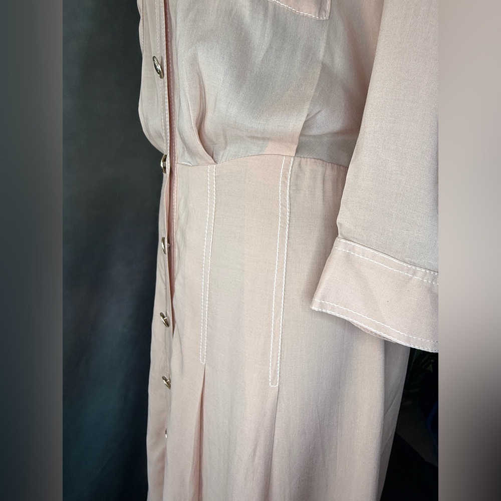 ✨ NWT Marciano by Guess Blush Shirt Dress - Size M✨ - Picture 5 of 16